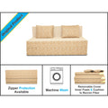 2 Seater Sofa Cum Bed Easy Poly Cotton 4x6 (Beige)