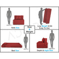 2 Seater Sofa Cum Bed Easy Alyn 3x6 (Maroon)