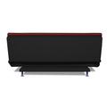 Adorn India Aspen Three Seater Sofa Cum Bed (Maroon & Black)