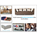 Adorn India Alica 3-1-1 5 Seater Sofa Set(Camel)