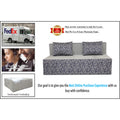 3 Seater Sofa Cum Bed Easy Poly Cotton (Blue & Grey) 5x6