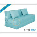 3 Seater Sofa Cum Bed Easy Alyn 6x6 (Aqua Blue)
