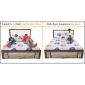 Adorn India Hypnos Engineered Box Spring Storage with Back Cushion Queen Size Bed (Matte Finish; Multi; Without Mattress)