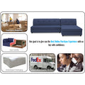 Adorn India Atlas Modular Sofa Set (Dark Blue)(3 Year Warranty)