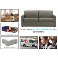 Adorn India Exclusive Flavio Leatherette Three Seater Sofa (Grey)