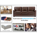 Adorn India Exclusive Rosina Leatherette Three Seater Sofa (Light Brown)