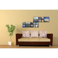 Adorn India Dexter 3 Seater Sofa Digitel Print (Beige & Brown)