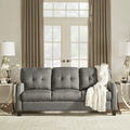 Adorn India Astor 3+2 5 Seater Sofa Set (Grey) (3 Year Warranty)