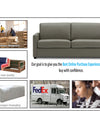 Adorn India Exclusive Flavio Leaterette 3+2 Sofa Set (Grey)