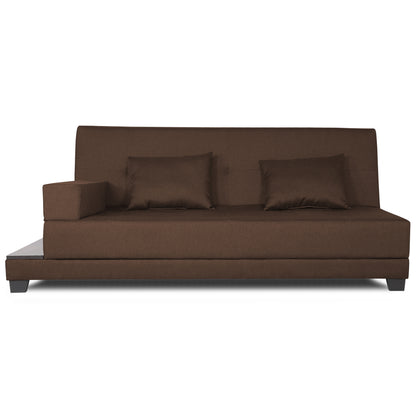 Adorn India Blake 3 Seater Sofa Cum Bed (Brown)