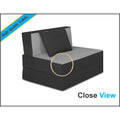 1 Seater Sofa Cum bed Easy 3x6 (Black and Grey)
