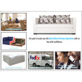 Adorn India Straight line Leathertte 3 Seater Sofa Cum Bed (White)