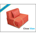 Adorn India Easy Single Seater Sofa Cum Bed Poly Cotton (Red) 3'X6'