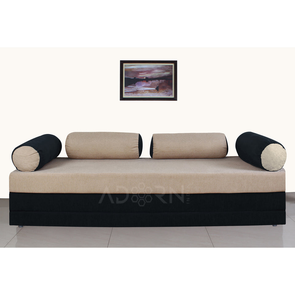 Easy Fabric Deewan Cum Bed (Being and Black)