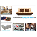 Adorn India Berry 3 Seater Sofa Cum Bed Digitel Print (Brown & Beige)