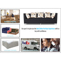 Adorn India Alica 3 Seater Sofa (Black), Wood, Foam