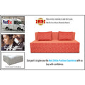 3 Seater Sofa Cum Bed Easy Poly Cotton 6x6 (Rust)