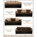 Adorn India Polar Black Metal Three Seater Sofa Cum Bed with Storage (6 x 5) (Brown)