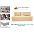 2 Seater Sofa Cum Bed Easy Poly Cotton (Blue & Grey) 6x6 (Beige)