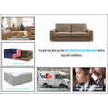 Adorn India Straight line 3 Seater Sofa(Camel)