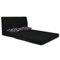 3 Seater Sofa Cum Bed Easy Highback Floral 5x6 (Black)