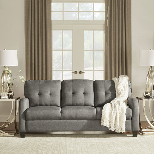 Adorn India Astor Three Seater Sofa (Grey)