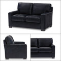 Adorn India Exclusive Rosina Leatherette 3+2 Sofa Set (Black)