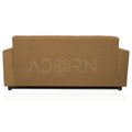 Adorn India Aleena 3 Seater Sofa(Camel)