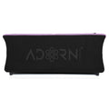 Adorn India Acura 3 Seater Sofa(Light Purple & Black)
