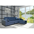 Adorn India Comfort Line L Shape 6 Seater Corner Sofa Cum Bed RHS (Grey)