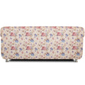 Adorn India Roselyn 3 Seater Sofa digitel Print (Beige)