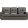 Adorn India Astor 3 Seater Sofa (Grey) (3 Year Warranty)