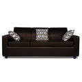 Adorn India Monteno Leatherette Modular 4 Seater Sofa Set (Brown) (3 Year Warranty)