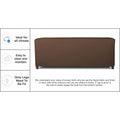 Adorn India Brisco 3 Seater Sofa (Brown), Wood, Foam