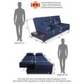 3 Seater Sofa Cum Bed Blake (Blue)