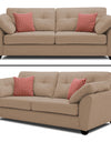 Adorn India Moris 6 Seater 3+2+1 Fabric Sofa Set (Beige)