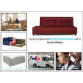 3 Seater Sofa Cum Bed Blake (Maroon), Wood, Foam