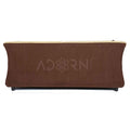 Adorn India Acura 3 Seater Sofa (Brown & Beige)