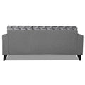 Adorn India Berlin Bricks L Shape 4 Seater Sofa Set (Left Hand Side) (Grey) Martin Plus (3 Year Warranty)