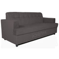 Adorn India Aleena 3 Seater Sofa(Grey)