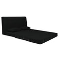 3 Seater Sofa Cum Bed Easy Highback Decent 5x6 (Black)