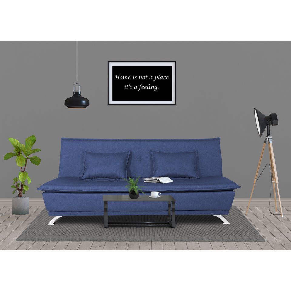 4 Seater Sofa Cum Bed Arden 4x6(Blue)