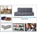 3 Seater Sofa Cum Bed Blake (Dark Grey), Wood, Foam