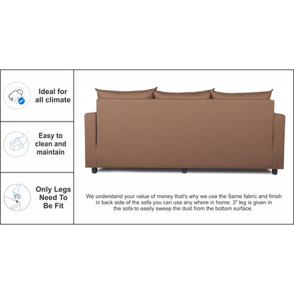 Adorn India Straight Line Modular Sofa (Camel)