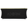 Adorn India Acura 3 Seater Sofa(Green & Black)