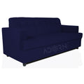 Adorn India Aleena 3 Seater Sofa(Dark Blue)
