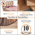 Adorn India Engineered Box Spring Queen Bed with Storage-(Matte_Multicolor)