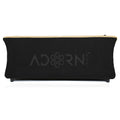 Adorn India Acura 3 Seater Sofa(Beige & Black)