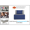 Adorn India Easy 2 Seater Sofa cumbed 3x6 (Blue & Grey) (1 Year Warranty)