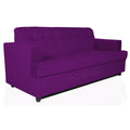 Adorn India Aleena 3 Seater Sofa(Dark Purple)